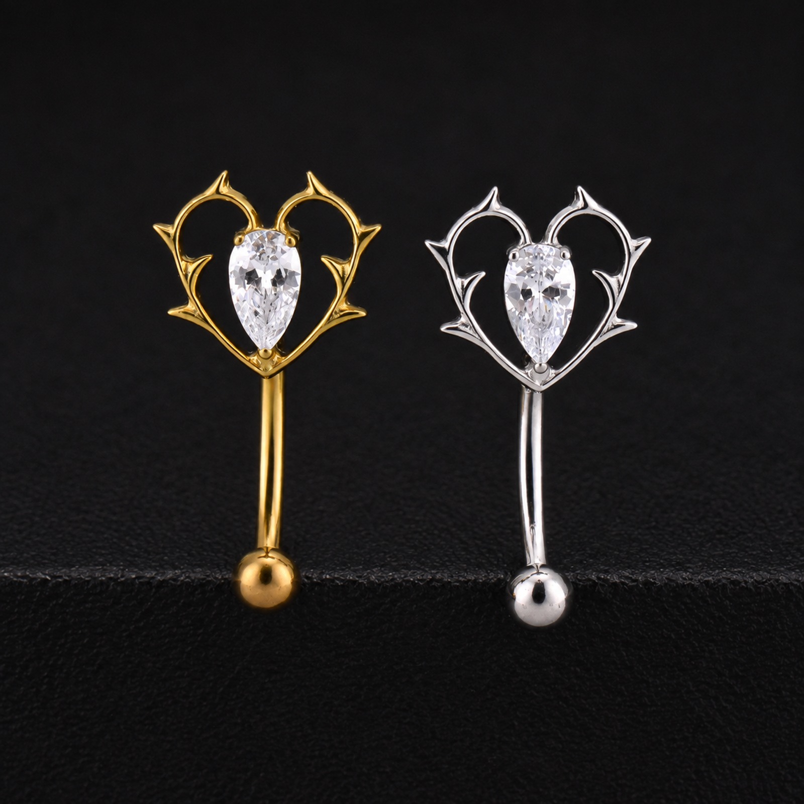 Piercing Banan, Rook (8) Banana Rook Baratheon (16G – 8mm) – Titanio G.I. – Piercing Colombia
