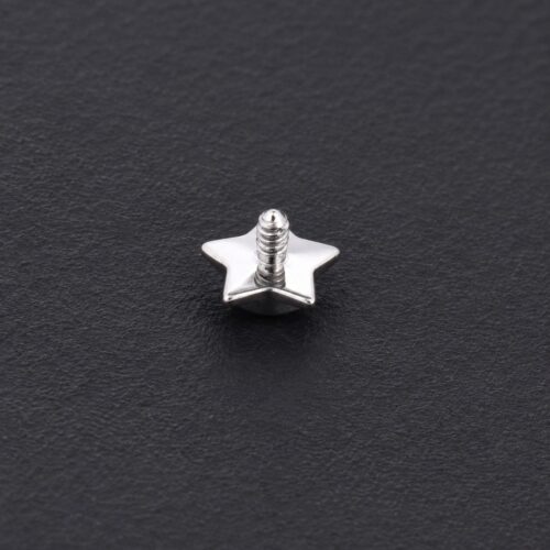 Hélix Star Glass (16G – 8mm) – Titanio G.I. – Piercing Colombia