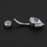 Ombligo Skyfall (14G – 10mm) – Titanio G.I. – Piercing Colombia