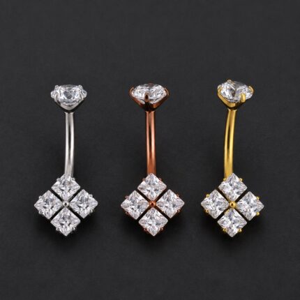 Ombligo Xaric 14G 10mm en titanio grado implante – Piercing Ombligo