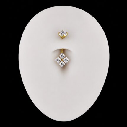 Ombligo Xaric 14G 10mm en titanio grado implante – Piercing Ombligo