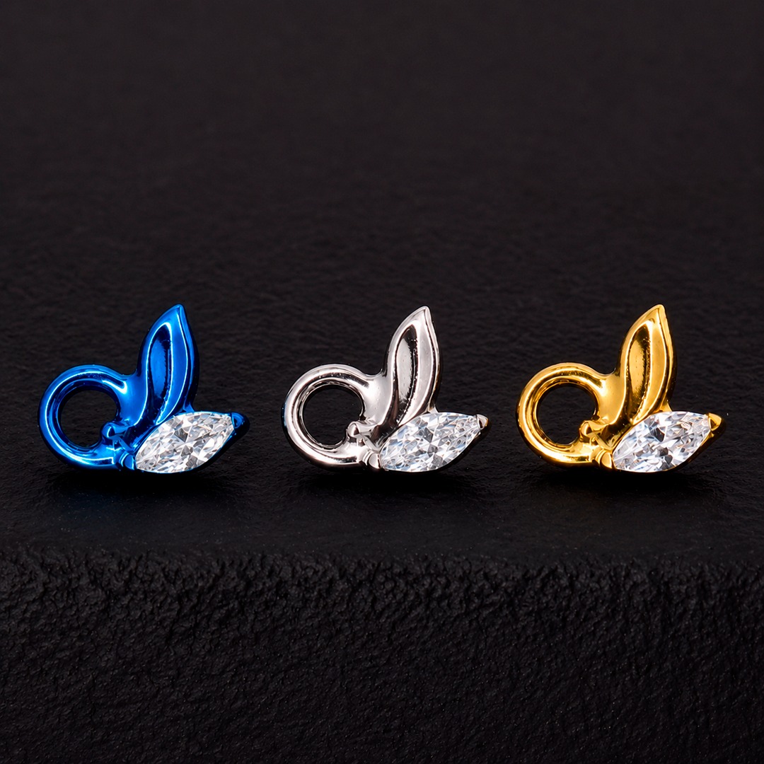 Piercing Titanio Grado Implante Hélix Siren (16G – 8mm) – Titanio G.I. – Piercing Colombia