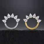 Aro Clicker Carol Danvers (16G - 8mm) - Titanio G.I. – Piercing Colombia