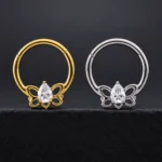 Aro Clicker Janet Van Dyne (16G - 8/10mm) - Titanio G.I. – Piercing Colombia