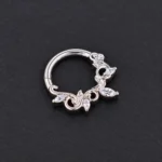 Aro Clicker Ororo Munroe (16G - 8/10mm) - Titanio G.I. – Piercing Colombia