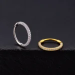 Aro Nostril Clicker Prudence (20G - 6/8mm) - Titanio G.I. – Piercing Colombia