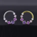 Aro Clicker Sabrina (16G - 8mm) - Titanio G.I. – Piercing Colombia