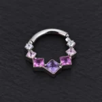 Aro Clicker Sabrina (16G - 8mm) - Titanio G.I. – Piercing Colombia