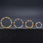 Aro Clicker Temis Colores (16G - 6/8/10/12mm) - Titanio G.I. – Piercing Colombia