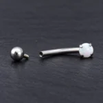 Banana Ópalo (16G - 8mm) - Titanio G.I. – Piercing Colombia