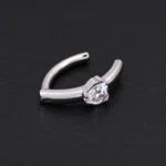 Belly Clicker Lateral Corazón (14G - 10mm) - Titanio G.I. – Piercing Colombia