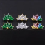 Hélix Indiana Verde (16G - 8mm) - Titanio G.I. – Piercing Colombia