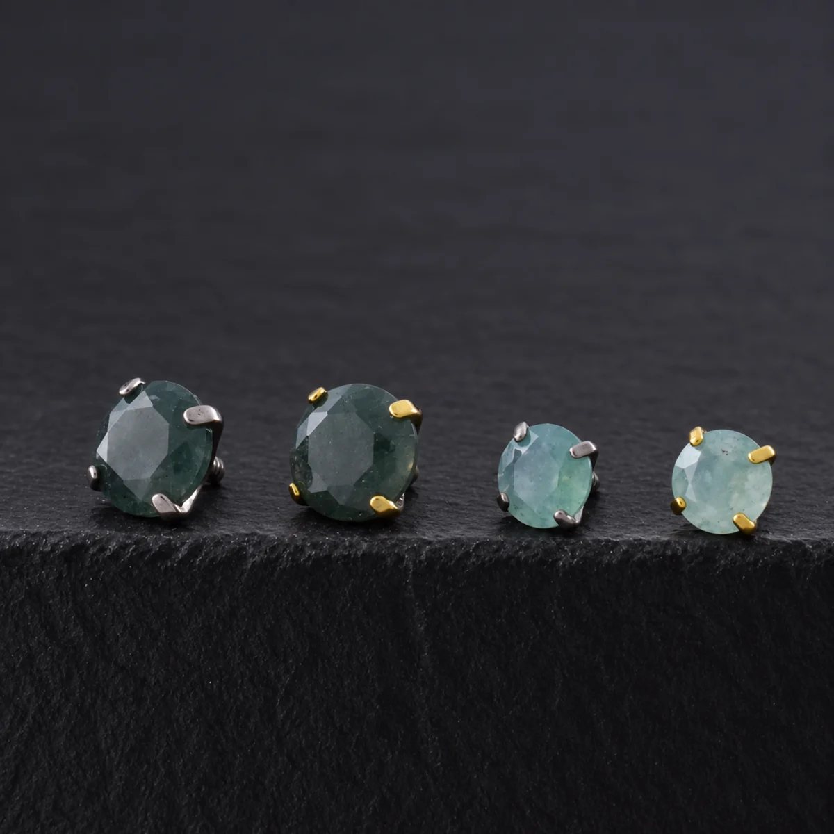 helix-piedra-agata-titanio Hélix Piedra Ágata (16G - 8mm) - Titanio G.I. – Piercing Colombia
