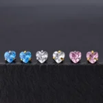 Labret Corazón Circón (16G - 8mm) - Titanio G.I. – Piercing Colombia