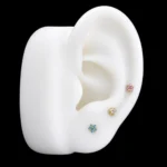 Labret Estrella Circón (16G - 8mm) - Titanio G.I. – Piercing Colombia
