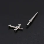Labret Templario (16G - 8mm) - Titanio G.I. – Piercing Colombia