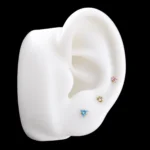 Labret Triángulo Circón (16G - 8mm) - Titanio G.I. – Piercing Colombia