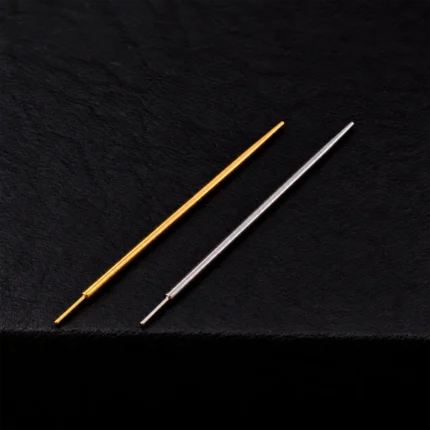 Tappers rectos de inserción 18G en titanio dorado y plateado