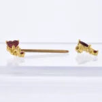 Par Pezoneras Crimson (16G – 16mm) – Acero Quirúrgico – Piercing Colombia