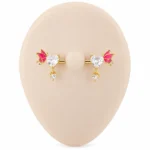Par Pezoneras Flutter Heart (14G – 16mm) – Acero Quirúrgico – Piercing Colombia