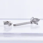 Par Pezoneras Loto (14G – 14mm) – Acero Quirúrgico – Piercing Colombia