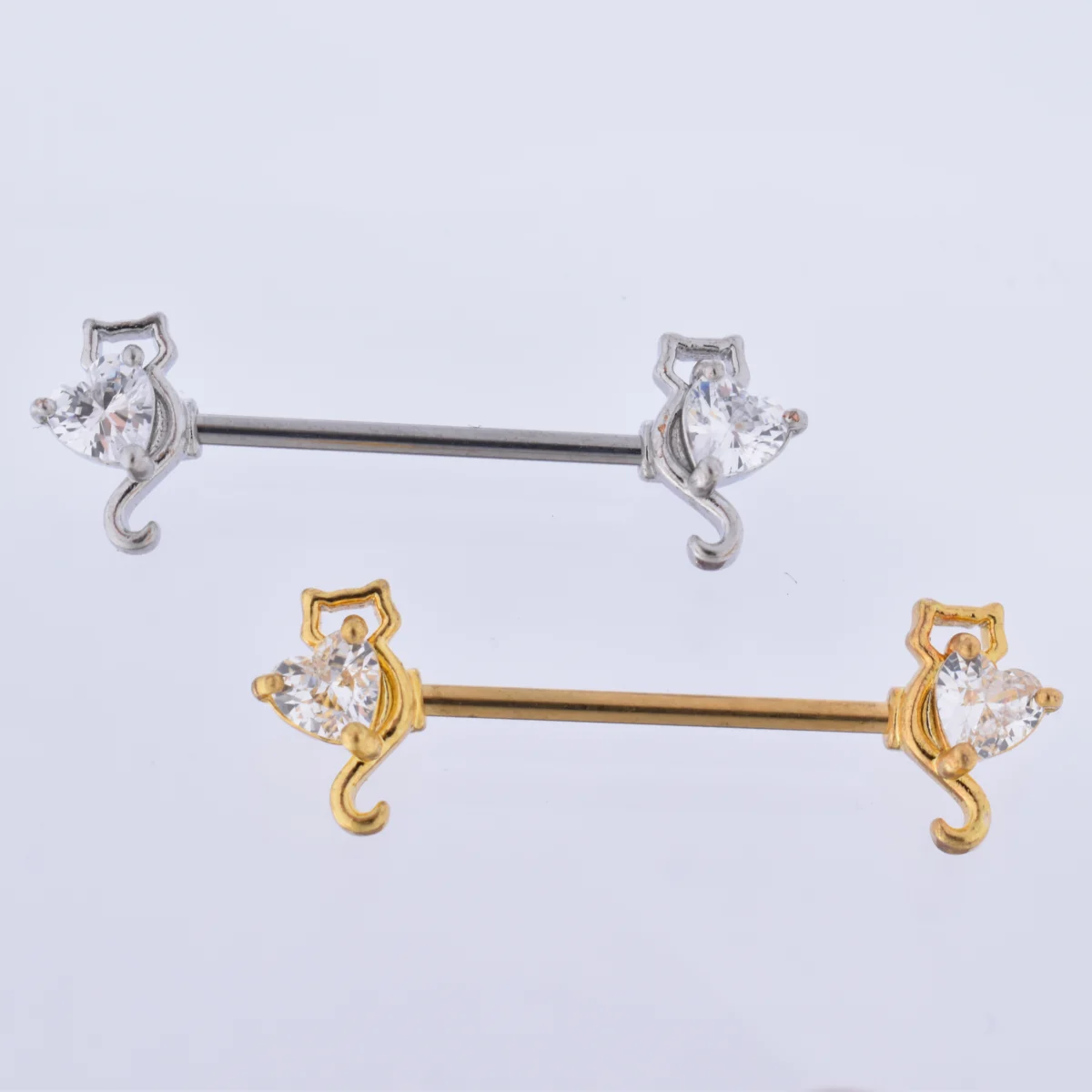 par-pezoneras-sweet-kitty-acero Par Pezoneras Sweet Kitty (16G – 16mm) – Acero Quirúrgico – Piercing Colombia